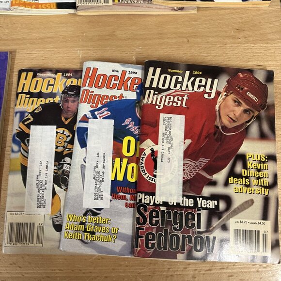 Hockey Digest magazine lot 1994 96-97 sports magazines 15 book lot 90s - Picture 5 of 5